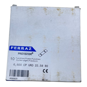 Ferraz Protistor A094829 6,600 CP URD 22.58 80 Zylindersicherung 660V 80A 10er