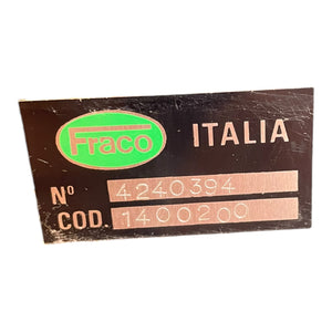 Fraco Italia 1400200 Pneumatisches Sprühschmiersystem / Schmieranlage Industrie