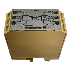 Weidmüller Signalwandler EMA/U-U 11186.6 max. 24V Wandler Industrie Einsatz Bau