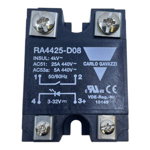 Carlo Gavazzi Halbleiterrelais RA4425-D08 Automation Industrie Einsatz Bauteil