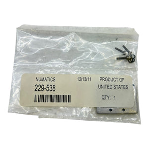 Numatics 229-538 Abdeckplatte Absperrplatte Kit VE:4stk Industrie Einsatz