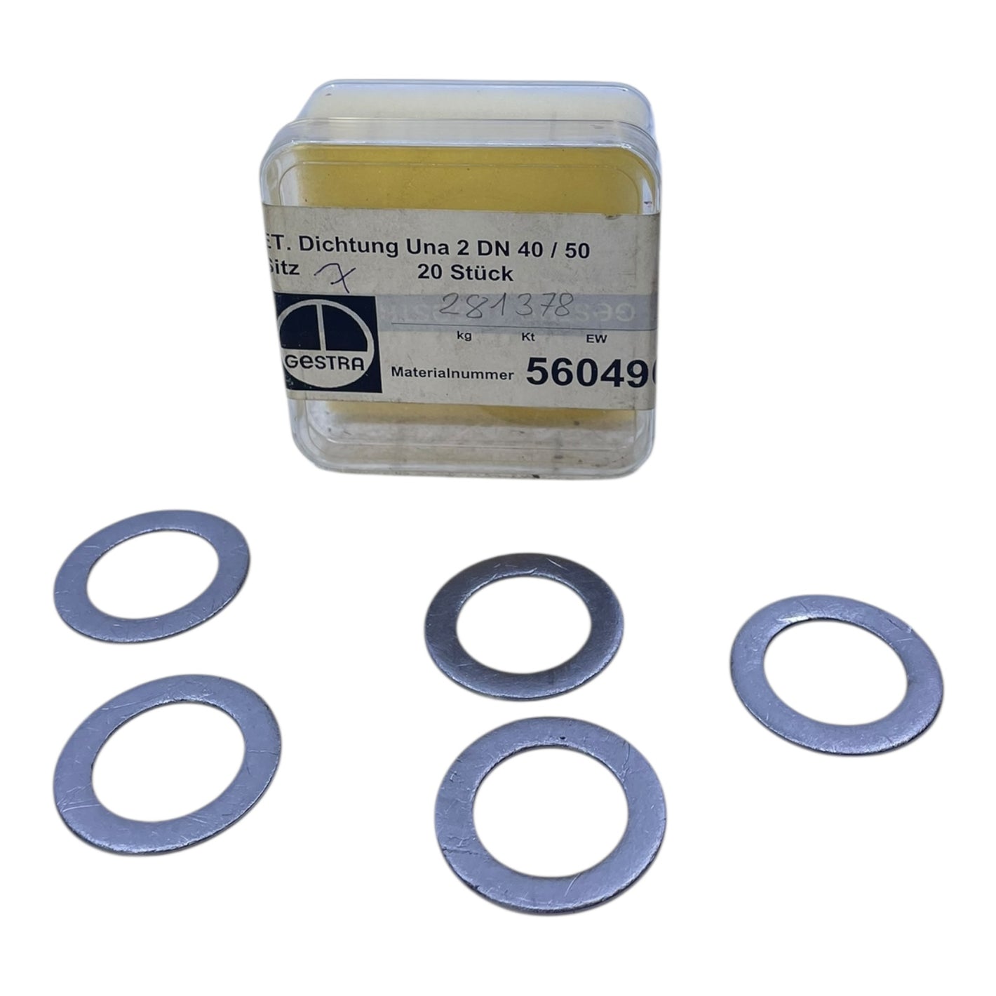 Gestra 560490 ET. Dichtung Sitz für UNA 2 DN 40/50 VE:5stk Industrie Einsatz