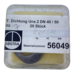Gestra 560490 ET. Dichtung Sitz für UNA 2 DN 40/50 VE:5stk Industrie Einsatz
