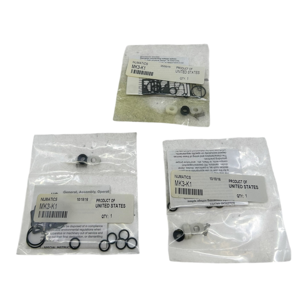 Numatics MK3-K1 Dichtungssatz Reparatur-Kit VE:3stk Industrie Einsatz Automation