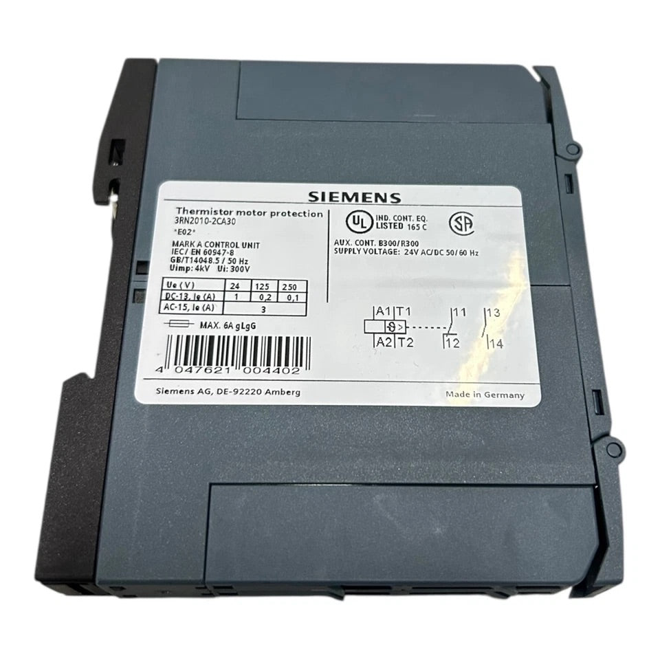 Siemens Thermistor-Motorschutzrelais Kompakt-Auswertegerät 3RN2010-2CA30