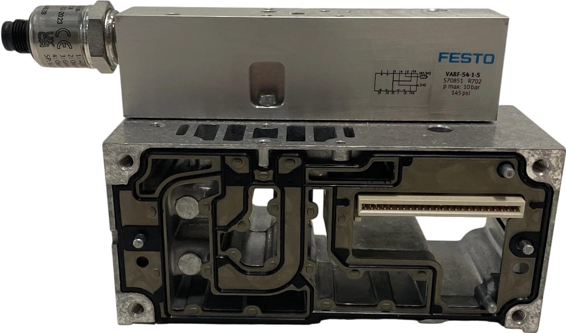 Festo VABV-S4-1HS-G14-2T2 (546211) Verkettungsplatte VABF-S4-1-S (570851)