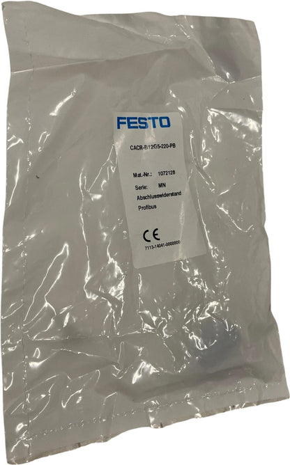 Festo Abschlusswiderstand Profibus Festo Pneumatik CACR-B12G5-220-PB 1072128