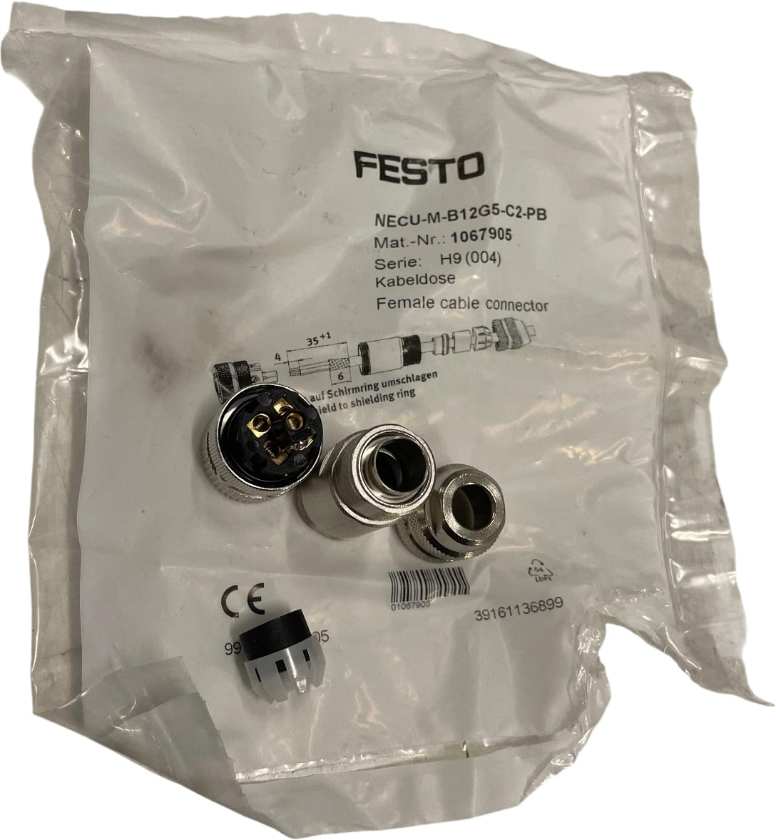 Festo Steckdose Pneumatik Festo Industrie NECU-M-B12G5-C2-PB 1067905