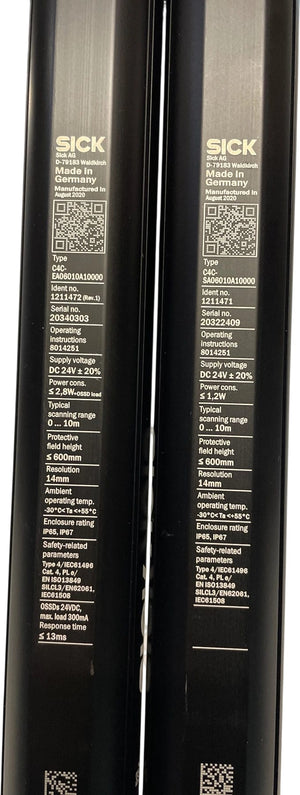 Sick Lichtschranke Sensor C4C-EA06010A10000 1211472+C4C-SA06010A10000 12111471