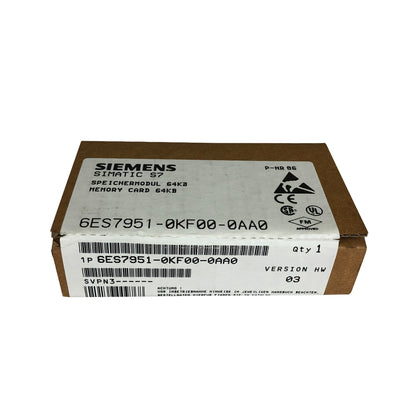 Siemens 6ES7 951-0KF00-0AA0 64KB Speicherkarte für S7-300