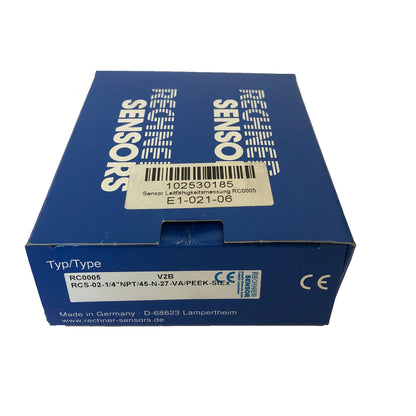 Rechner Sensors RC0005 RCS-02-1/4″NPT/45-N-27-VA/PEEK-STEX