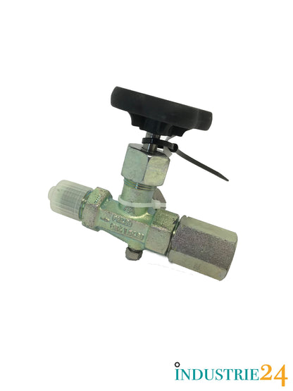 Pressure gauge 3-way valve *Neu/New*