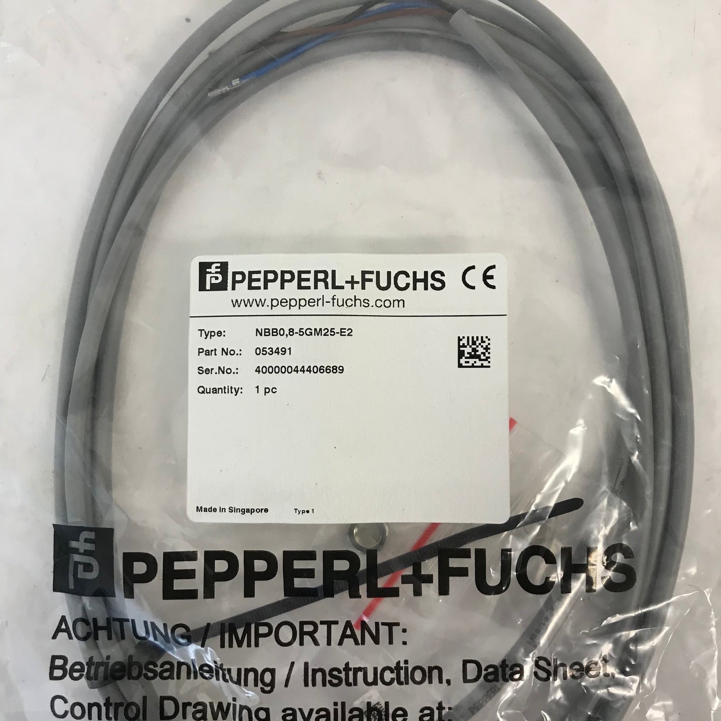 Pepperl+Fuchs NBB0,8-5GM25-E2 Induktiver Sensor