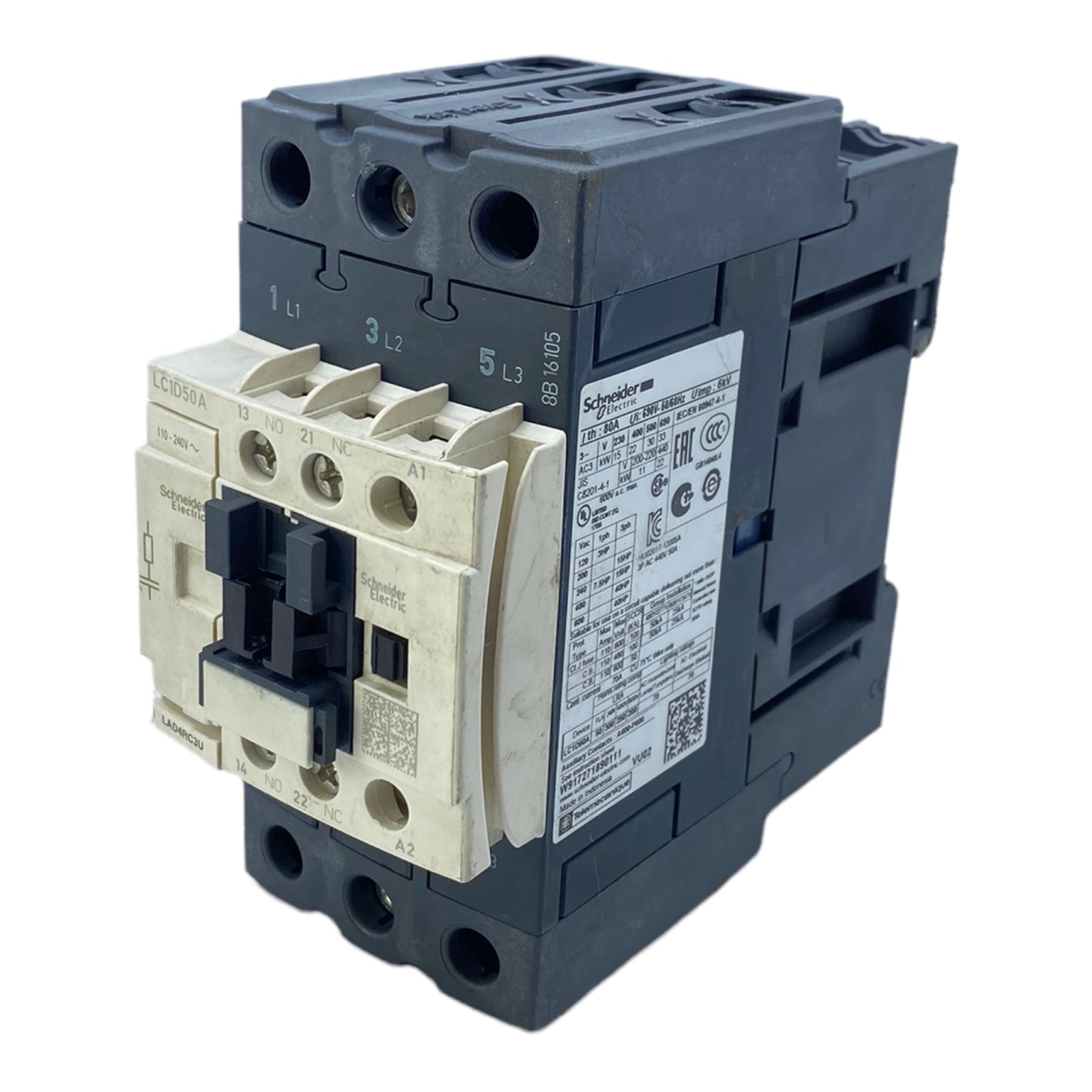 Schneider Electric LC1D50A power contactor 