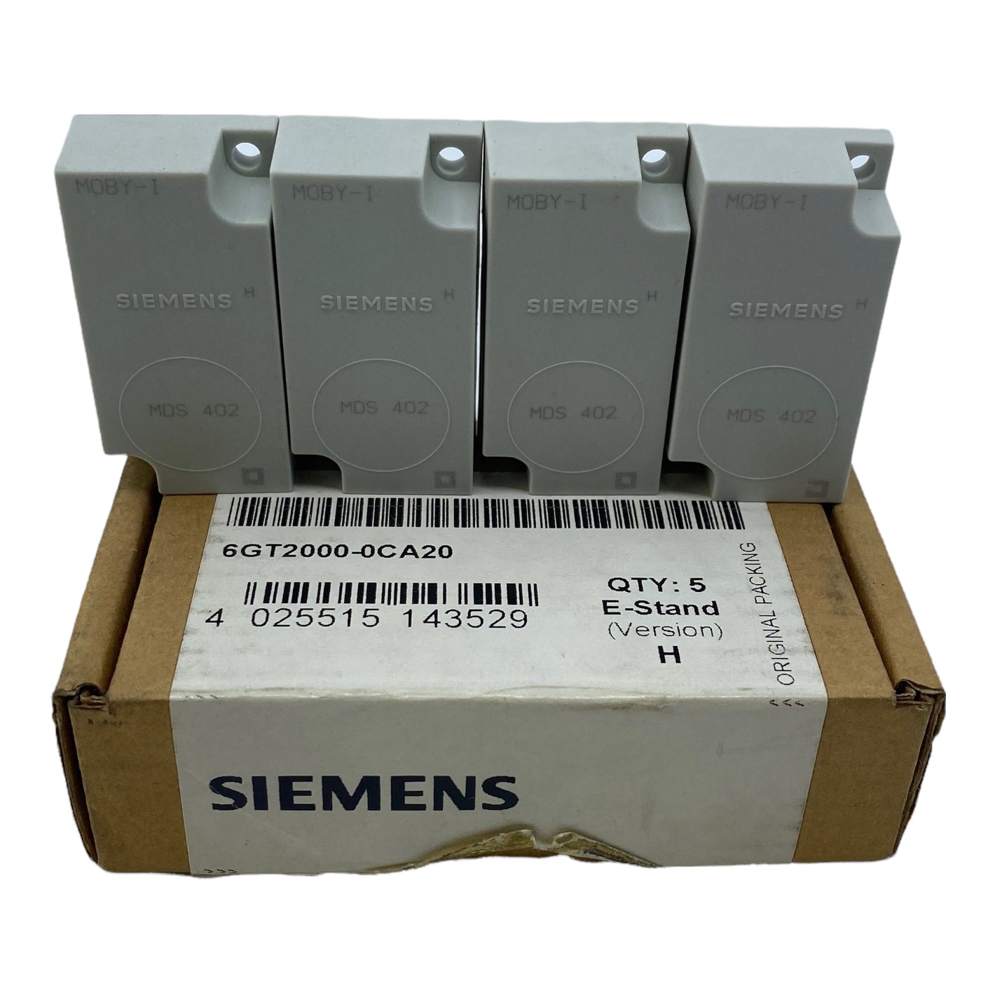 Siemens 6GT2000-0CA20 mobile data memory MDS 402 8 KB RAM IP68 PU: 4 pieces 