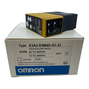 Omron E3A2-R3M4D-G1-31 Photoelectric Sensor Switch 