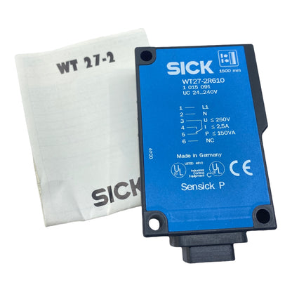 Sick WT27-2R610 1015091 Reflexions-Lichttaster, Hintergrundausblendung, IP65