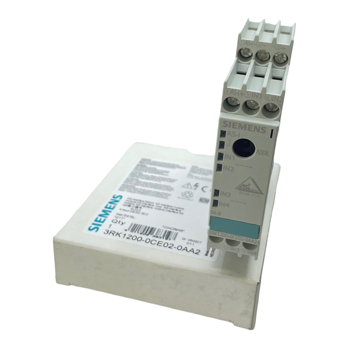 Manufacturer: Siemens Type: 3RK1200-0CE02-0AA2 Manufacturer number: 3RK1200-0CE02-0AA2 Product type: AS-i SlimLine module interface module Condition: New 