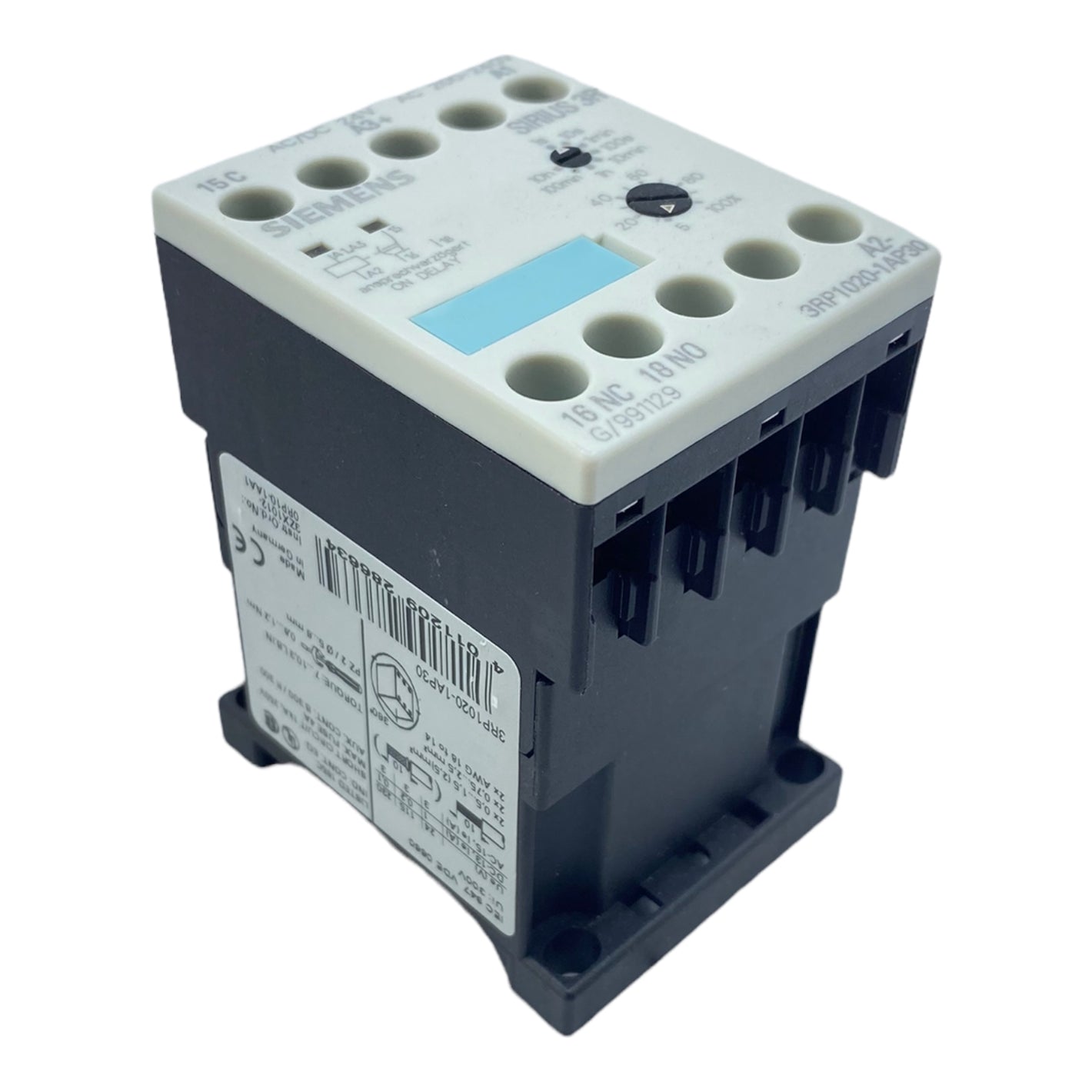 Siemens 3RP1020-1AP30 Zeitrelais AC/DC 24 V, AC 200, 50/60Hz