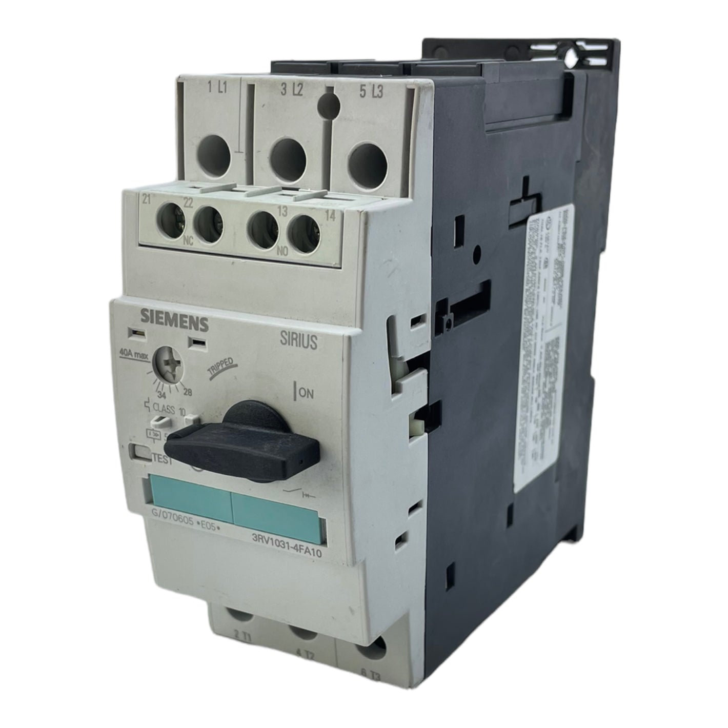 Siemens 3RV1031-4FA10 circuit breaker 50/60Hz CAT.A /AC-3 400...690V Siemens 