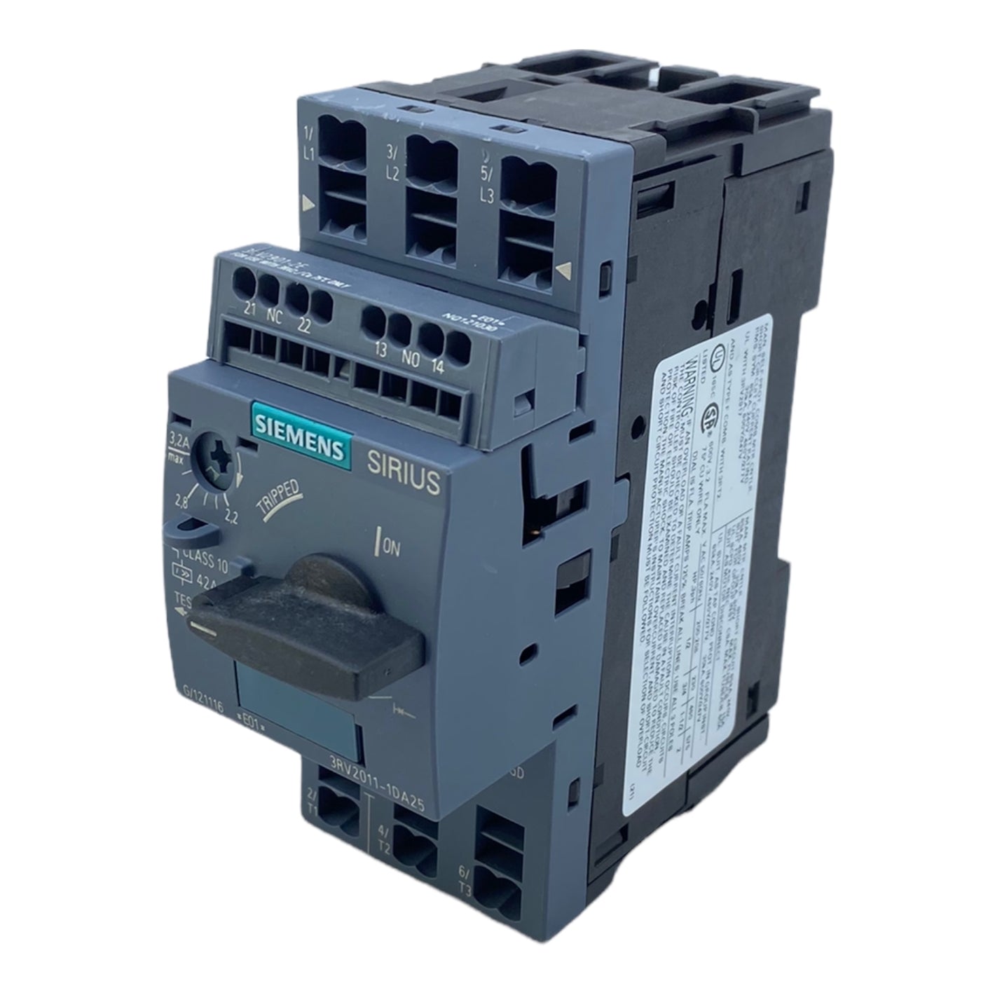Siemens 3RV2011-1DA25 circuit breaker 3-pole / IP20 / 690V AC 