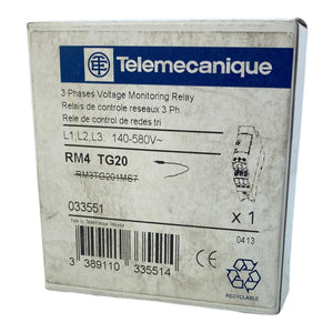 Telemecanique RM4TG20 Netz-Überwachungsrelais 3-polig 140-580V AC 50/60 Hz