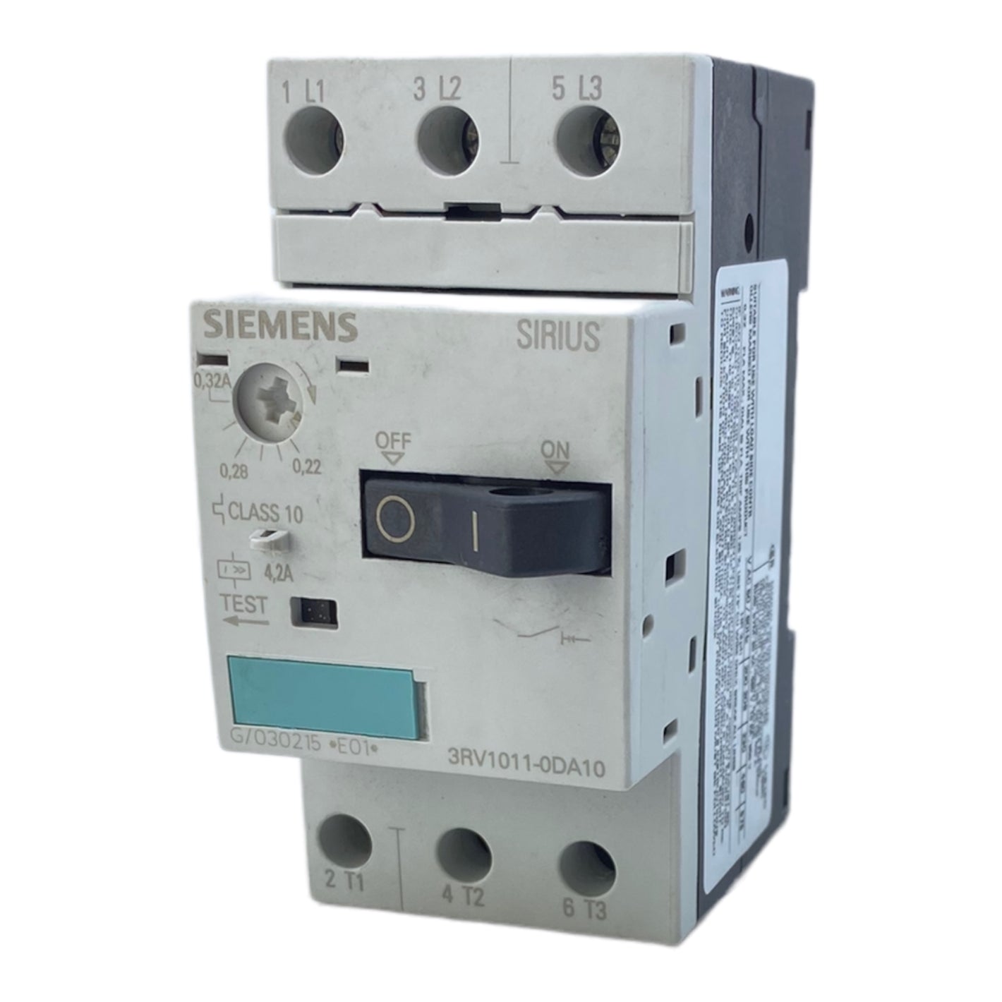 Siemens 3RV1011-0DA10 Motorschutzschalter 100 A  690 V 400 V ac