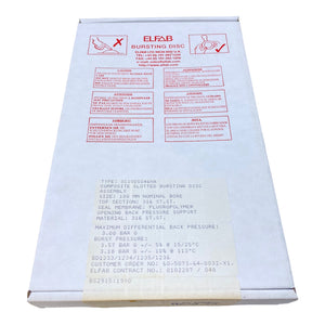Elfab SC100SS46HA Composite Slotted Rupture Disc 100mm 3 bar 