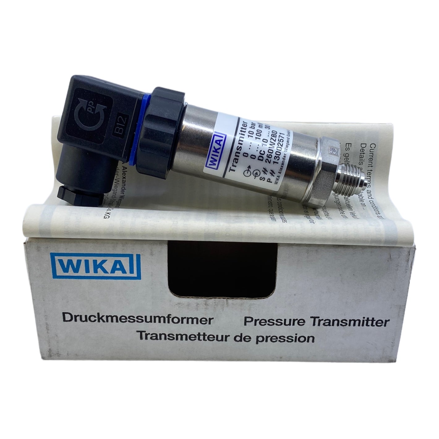 Wika 13002571 Drucktransmitter 10 bar 100mV 10...30V DC