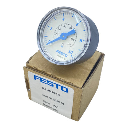 Festo MA-40-10-1/8 Manometer 359874 10 bar