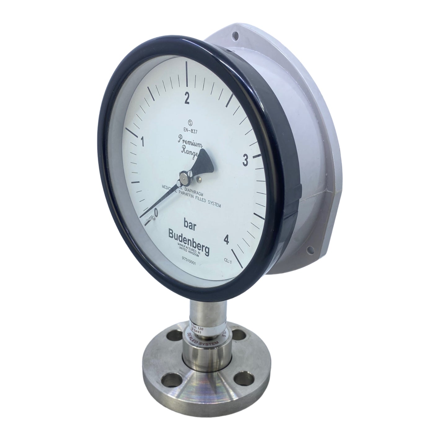 Budenberg S.S. DIAPHRAGM Manometer 0-4 Bar