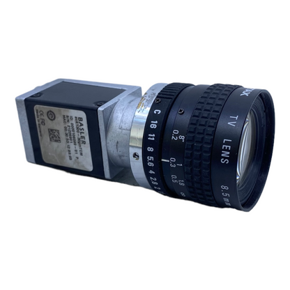 Basler aca1300-30gm Industriekamera mit Objektiv  (Objektiv 8.5 mm 1:1.5)
