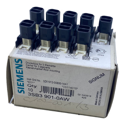 Siemens 3SB3901-0AW Druckstück VE: 9stk