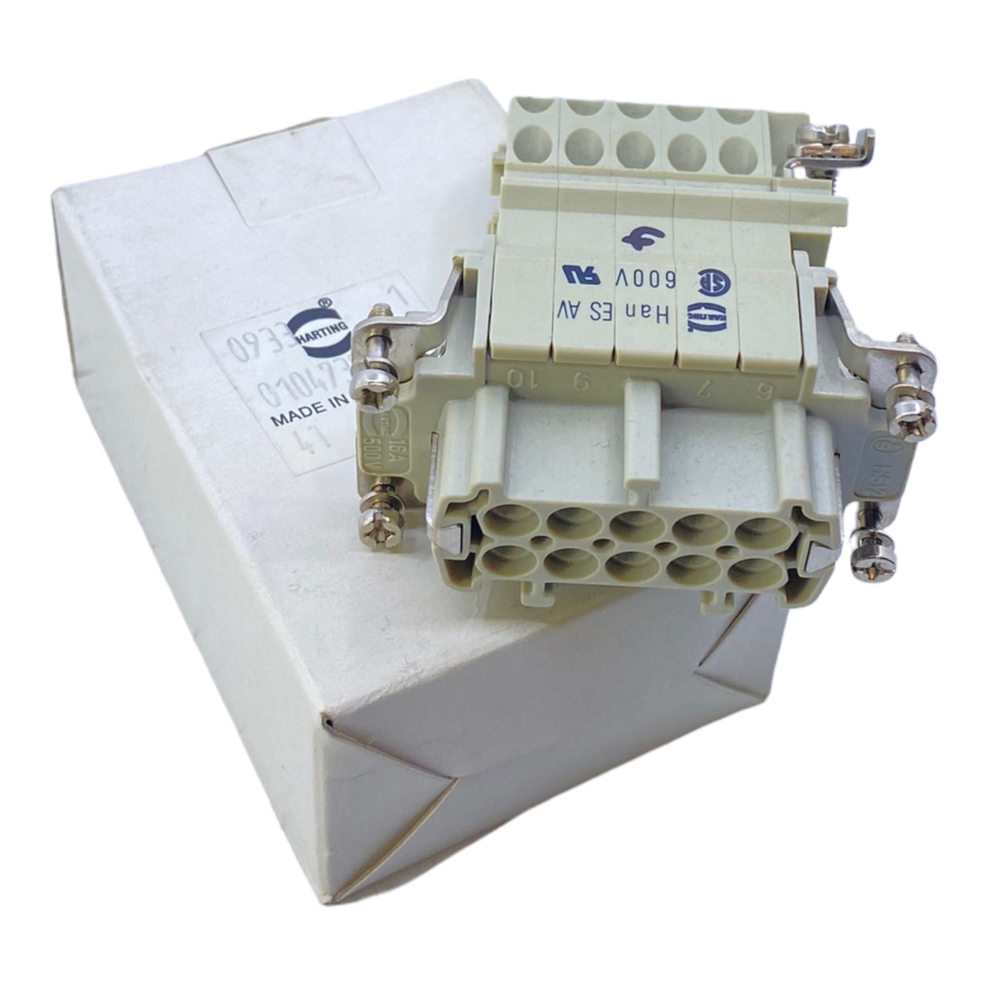 Harting 0104739 plug 600V 
