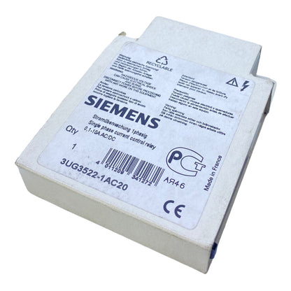 Siemens 3UG3522-1AC20 monitoring relay 24V AC 50/60Hz 250VAC 
