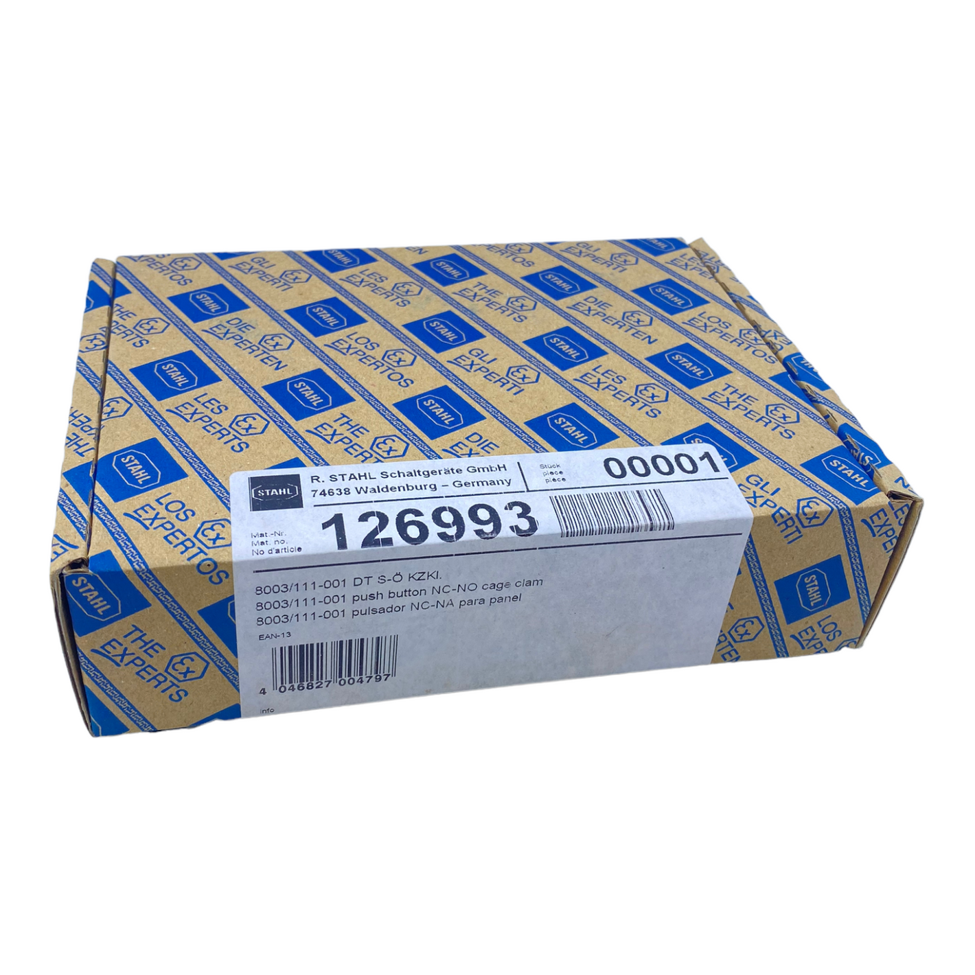 Steel 8003/111-001 button for panel mounting 126993 