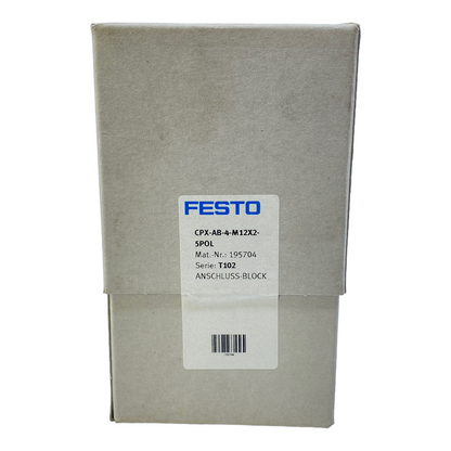 Festo CPX-AB-4-M12X2-5POL Anschlussblock 195704 5-polig