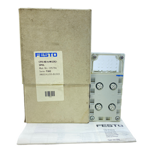 Festo CPX-AB-4-M12X2-5POL connection block 195704 5-pin 