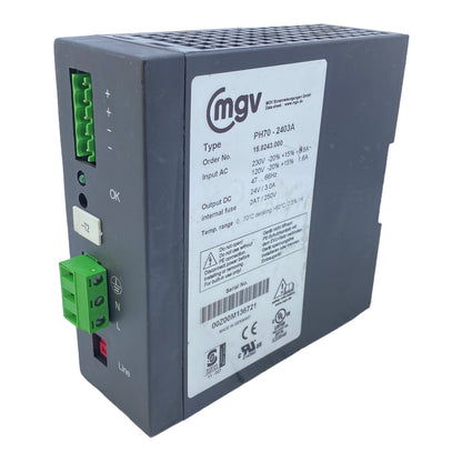 MGV PH70-2403A Stromversorgung 230/ 120V AC 47…66Hz 24V DC 3.0A