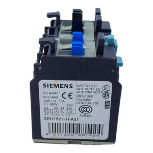 Siemens 3RH1921-1FA31 Hilfsschalterblock 4-polig