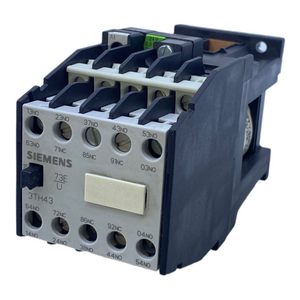 Siemens 3TH4346-0B auxiliary contactor 24V DC 
