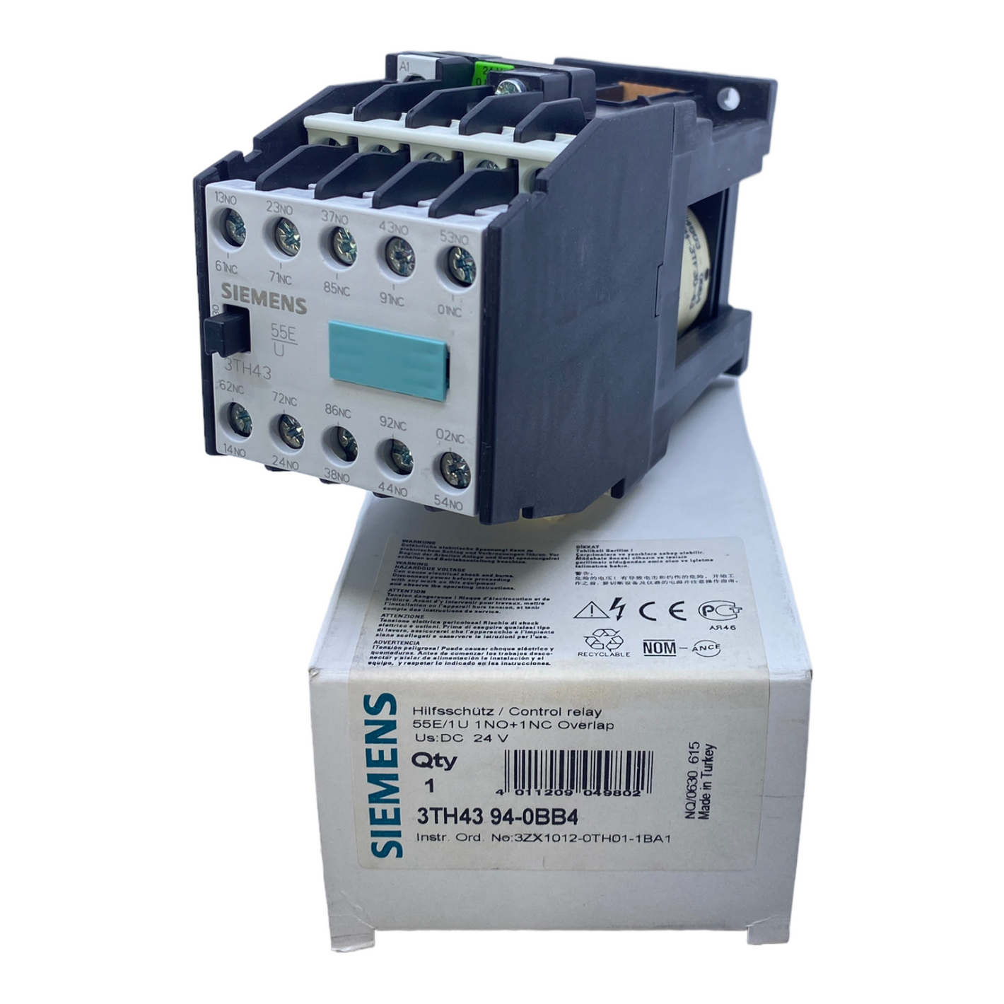 Siemens 3TH4394-0BB4 Hilfsschütz 5NO+5NC 24V DC