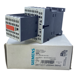 Siemens 3RT1017-2BB44-3MA0 Leistungsschütz 12A 5,5kW 400V 2S+2Ö 24V DC 3-polig