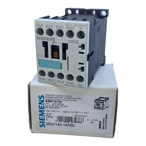 Siemens 3RH1140-1AP00 contactor relay 230V AC 50/60Hz 4S 