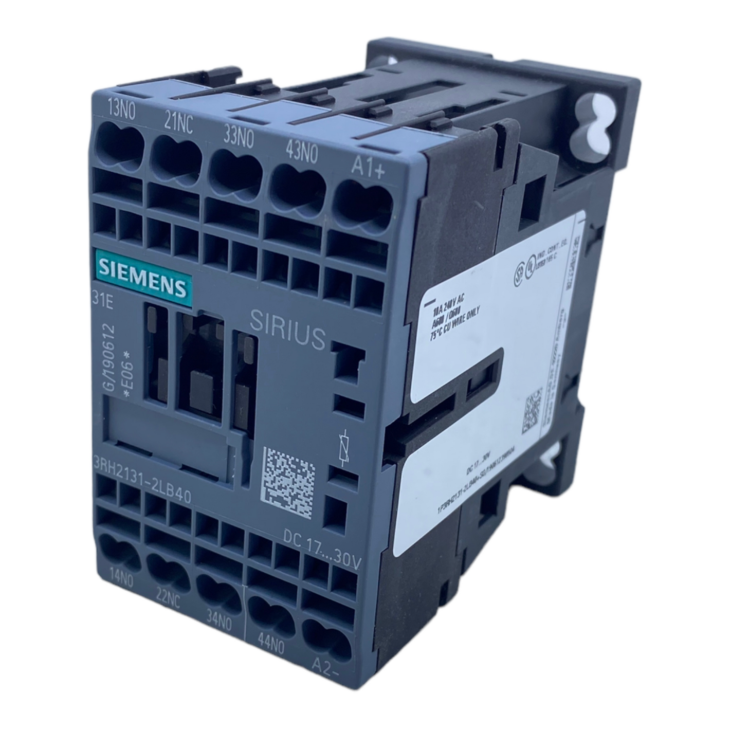 Siemens 3RH2131-2LB40 Koppelhilfsschütz 3S +1Ö 17...30V DC 18A 240V AC