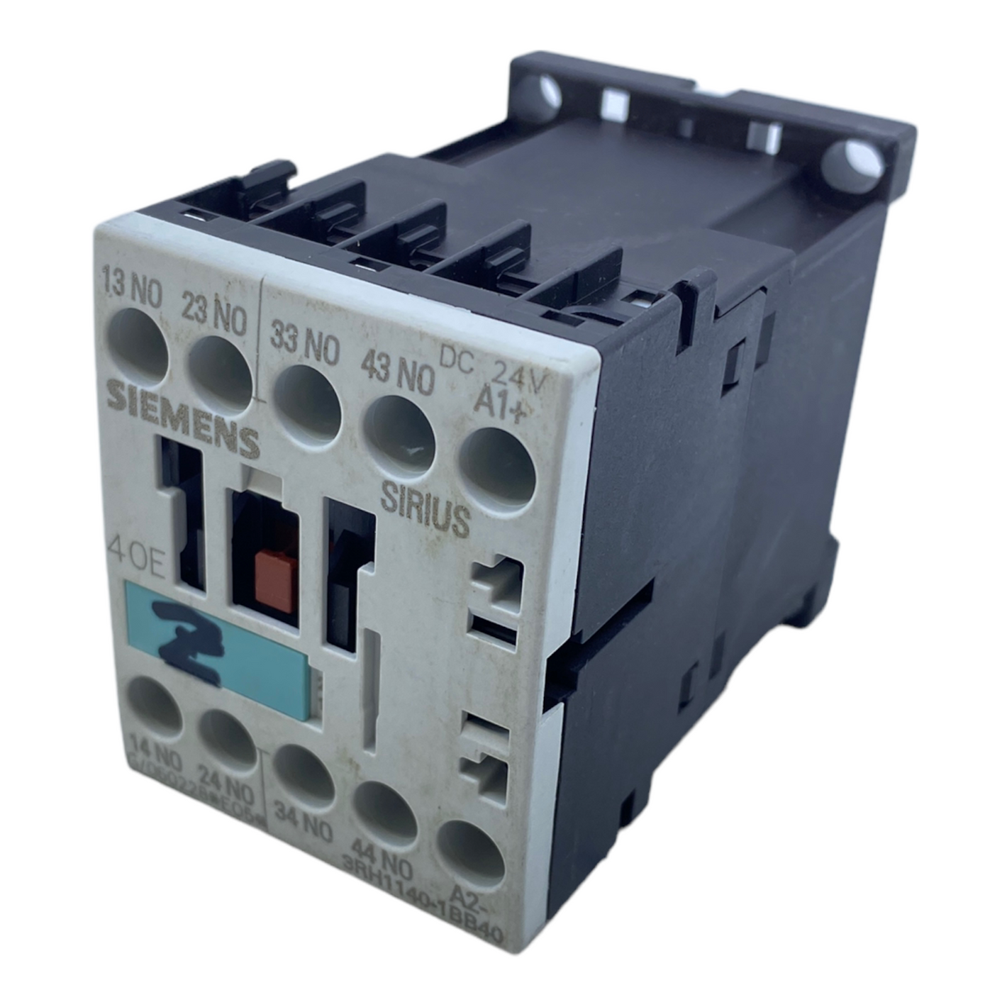 Siemens 3RH1140-1BB40 auxiliary contactor 24V DC 10A 