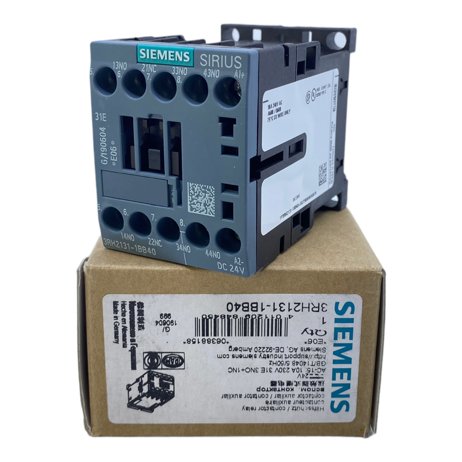 Siemens 3RH2122-2BB40 Hilfsschütz DC 24V E-Stand: 06, 9.48 - Foto 10