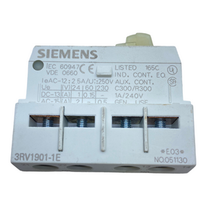 Siemens 3RV1901-1E Hilfsschalter 1S+1Ö