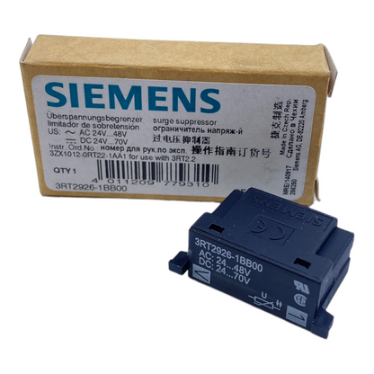 Siemens 3RT2926-1BB00 Varistor 24...48V AC 24...70V DC