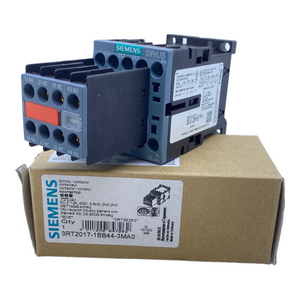 Siemens 3RT2017-1BB44-3MA0 Leistungsschütz 12A 5,5kW 400V 3-polig 24V DC 2S+2Ö